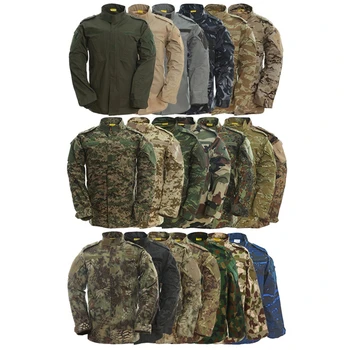 9 цветов Камуфляжная армейская мужская военная форма спецназа USMC, боевая рубашка, рабочая одежда, тактический комплект одежды больших размеров, брюки