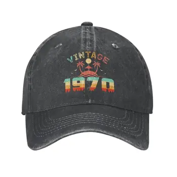 Панк-хлопок Винтаж 1970-х годов, крутая идея подарка на день рождения, бейсболка для мужчин и женщин, Дышащая шляпа для папы на открытом воздухе