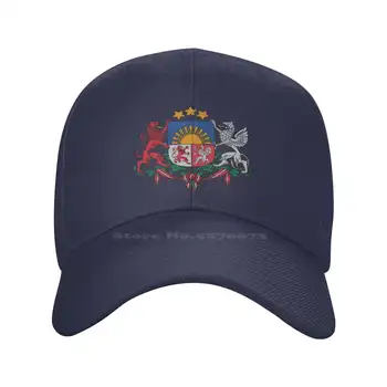 Латвия Джинсовая кепка с логотипом высшего качества Бейсболка Вязаная шапка