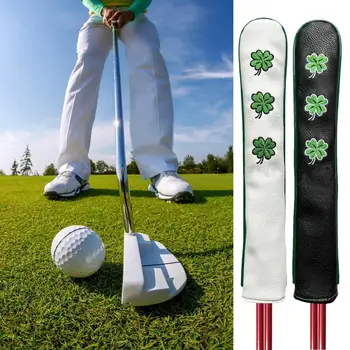 Практичный держатель удочки для индикатора гольфа, устойчивый к царапинам и пыли, из искусственной кожи, Широкий совместимый рукав для клюшки для тренировки гольфа