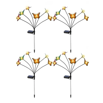 Наружные фонари-бабочки Торшер-бабочка Садовый декоративный, Светодиодный садовый водонепроницаемый светильник для газона