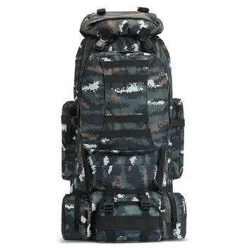 Комбинированный рюкзак объемом 80 л, Съемный спортивный рюкзак, походный рюкзак, Камуфляжная Водонепроницаемая сумка для альпинизма