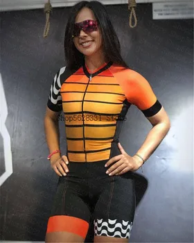 2020 Pro Team Триатлонный костюм, Женская велосипедная майка, облегающий комбинезон, Желтое Майо, Комплект для велоспорта Ropa Ciclismo