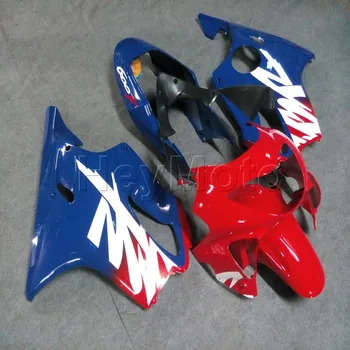 комплект инжекционных обтекателей для CBR600F4 1999 2000 красный синий CBR600 F4 99 00 ABS мотоциклетные обтекатели