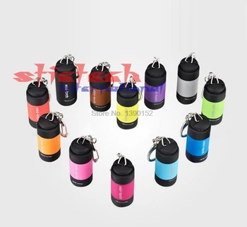dhl или ems, 100 шт, мини-брелок, карманный фонарик, USB перезаряжаемый светодиодный фонарик, лампа 0,3 Вт, 25Лм, многоцветный мини-фонарик