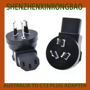 CN AU Австралия AU Type I плоский 3-контактный преобразователь Китайско-Австралийский штекер IEC C13 Мощность Для удлинителя PDU портативный 10A250V