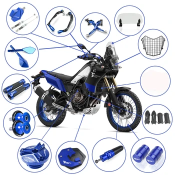 Для Yamaha TENERE 700 TENERE700 2019-2020 Аксессуары для мотоциклов Рычаги Тормозной системы Сцепления/Защита Радиатора/Защитный Бампер Двигателя/Масляный СТАКАН