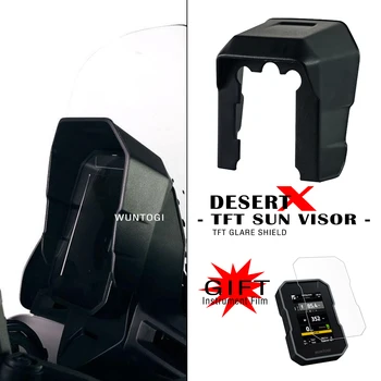 Для Ducati DesertX Desert X TFT Защита От Бликов Защитная Пленка Для Экрана Приборной Панели Шляпа Для Прибора Солнцезащитный Козырек Крышка Счетчика Защитный TFT Солнцезащитный Козырек