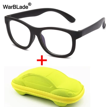 Детские очки WarBlade с синим светом, Силиконовая Гибкая Детская Оптическая оправа, очки для мальчиков и девочек, Компьютерные Прозрачные Очки