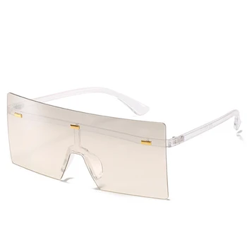 Ретро Цельные солнцезащитные очки Larg, красочные линзы, текстурированные солнцезащитные очки на шарнирах для моделей, реквизит для уличной съемки