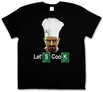 ФУТБОЛКА LET'S COOK CHEF - футболки с изображением Уолтера Уайта и Мет Гейзенберга 