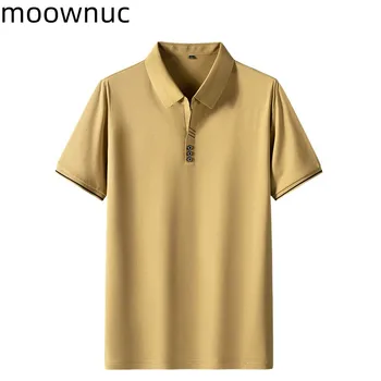 2023 Новая Летняя Мужская Высококачественная Универсальная Удобная Дышащая футболка с короткими рукавами, Мужская Трендовая Чистая Повседневная рубашка Поло