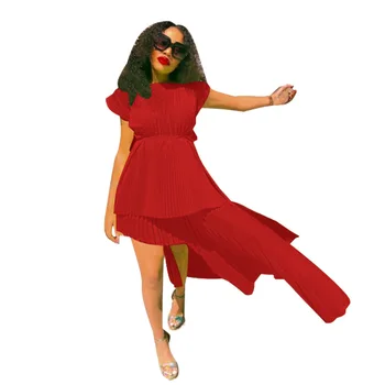 2023 Летнее модное женское платье из полиэстера в африканском стиле с круглым вырезом и коротким рукавом, белое, черное, красное, африканские платья Дашики для женщин