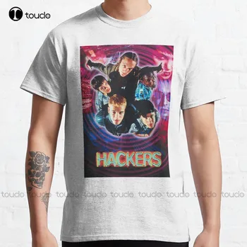 Классические футболки Hackers для подростков на заказ aldult Teen унисекс с цифровой печатью xs-5xl, всесезонная хлопковая футболка