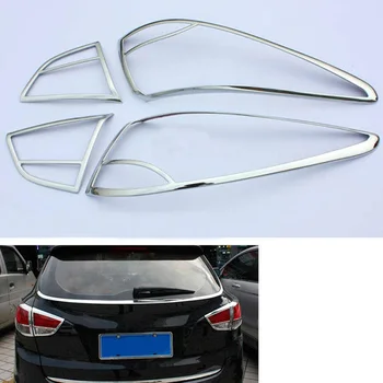 Высококачественный ABS Хромированный задний фонарь, украшение капота, Планки крышки, аксессуары для Hyundai Tucson IX35 2010-2014