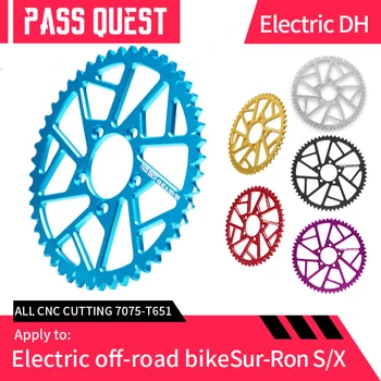 PASS QUEST E-Bicycle 48T 52T 58T Мотоциклетная Звездочка для Sur-R0n Light Bee X S Off-Road Electric Bike Chainring