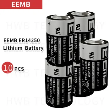 10 шт./лот EEMB ER14250 1/2 AA 3,6 V 1200 mAh PLC литиевая батарея промышленное контрольно-измерительное оборудование и инструменты аккумулятор