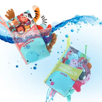 Развивающая игрушка-книжка из ткани для хвоста, детская книжка из ткани, лесные животные, детская игрушка, мягкая книжка из ткани для хвоста для ребенка в возрасте 0-3
