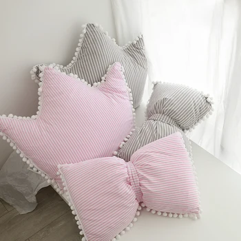 Мягкая подушка для дивана в комнате, Милые подушки в форме короны, украшения для дома, подарки для друзей