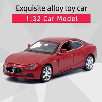 Caipo 1:32 Maserati Ghibli Limousine, Литая под давлением модель автомобиля, игрушка с откидной крышкой Для детей, подарки, коллекция игрушек