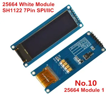 1шт 2,08-дюймовый 24-контактный SPI сине-белый OLED-экран SH1122 Драйвер IC 256 * 64 с параллельным интерфейсом/IIC Тип сварочного припоя
