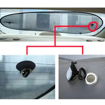 Универсальный солнцезащитный козырек на Заднее стекло автомобиля размером 100x50 см для защиты от ультрафиолетовых лучей