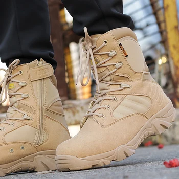 Мужские Тактические Ботинки Военный Десантный Спецназ Американские Армейские Ботинки Уличная Зимняя Обувь Дышащие Носимые CS Ботинки Chaussure Homme