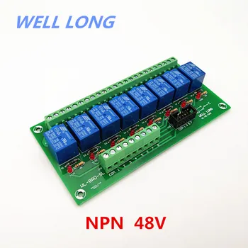 8-канальный модуль интерфейса силового реле NPN Типа 48V 10A, модуль интерфейса силового реле SONGLE SRD-48VDC-SL-C.