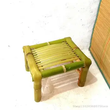 Хит продаж, маленькие бамбуковые стулья для взрослых и детей, китайские антикварные бамбуковые стулья для отдыха, бамбуковые табуретки, бамбук ручной работы