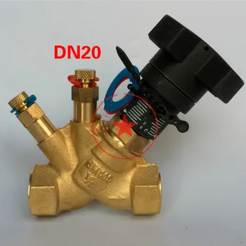Латунный статический балансировочный клапан Регулирующий клапан DN15/DN20/DN25/DN32/DN40DN50 Балансировочный клапан системы кондиционирования воздуха с внутренней резьбой