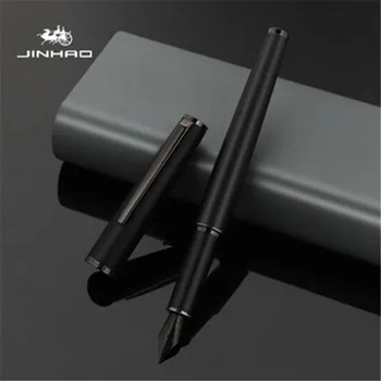 Авторучка Jinhao 95 Матово-черная класса Люкс, бизнес-офис, школьные канцелярские принадлежности для студентов, Чернильные ручки