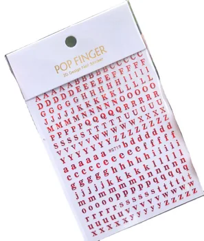 Римский 26 Английский 3D Алфавит С цифрами, Самоклеящаяся Наклейка для дизайна ногтей, Слово, Маленькая буква, Татуировки для ногтей, Наклейки с наклейками, Новинка