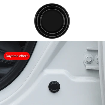 20шт Силиконовая накладка для защиты двери автомобиля от столкновений, Светящаяся звукоизоляция, Буферная прокладка амортизатора, Звукоизоляционная наклейка на дверь багажника