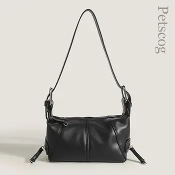Новые модные женские сумки 2022, черный карман на молнии, большая вместительная сумка для подмышек, дизайнерские роскошные женские сумки через плечо Hobo