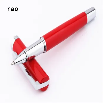 Высококачественная ручка-роллер Y02 красного цвета для делового офиса со средним кончиком, новая школьная ручка для письма