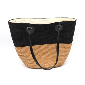 Соломенная сумка Lafite Простая и свежая, подходящая по цвету сумка на одно плечо, косая сумка через плечо, переносная плетеная сумка из соломы, большая сумка