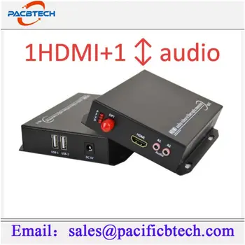 1-канальный оптоволоконный конвертер HDMI, однорежимный оптоволоконный удлинитель 10 км HDMI с 1 двунаправленным звуком
