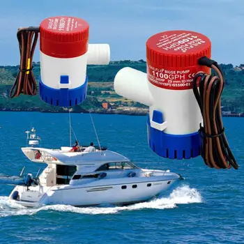 1100 GPH 12 В / 24 В Погружной трюмный водяной насос для морской лодки для СПА-бассейна Yacht RV
