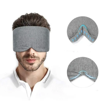 1шт 3D Маска для сна Натуральная маска для сна для глаз, тени для век, повязка на глаза для женщин, Мужчин, Мягкая Портативная повязка для глаз, повязка для путешествий