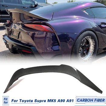 Автомобильный Задний спойлер багажника Гоночное крыло из углеродного волокна для Toyota Supra J29 2018-2022 Задний задний багажник Утиный спойлер Крыло багажника