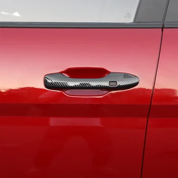 ABS Карбоновые Накладки На Дверные Ручки Из Углеродного Волокна Для Модифицированного Автомобиля Hyundai Creta Accessories 2021-2022 годов выпуска