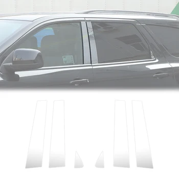 Наклейки на автомобиль, дверные оконные стойки, накладки на стойки, отделка обвеса, Хромированная полоса для укладки внешних аксессуаров для Dodge Durango 2011-2023