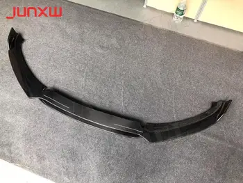Для XE Спойлер переднего бампера из углеродного волокна для Jaguar XE Седан 4-дверный для губ 2015-2018 Двойная защита от лопаты
