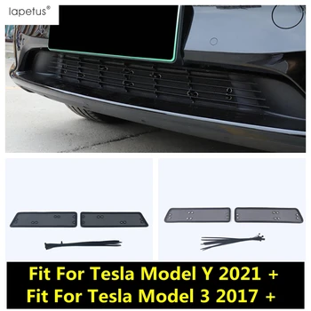 Аксессуары Для Tesla Модель Y 2021 2022/Модель 3 2017-2021 Вставка В Решетку Радиатора Сетка Для Защиты От Насекомых, Защитная Накладка