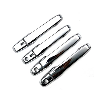 1 комплект Хромированной серебристой отделки внешней боковой дверной ручки автомобиля для Daihatsu Tanto/Funcross/Canbus