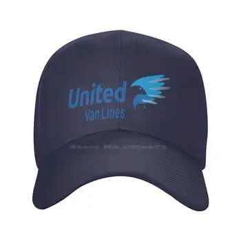 Джинсовая кепка с логотипом United Van Lines, бейсболка, вязаная шапка