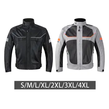 Куртка для езды на мотоцикле, Светоотражающая Гоночная защита, Дышащая сетка, защитное снаряжение, пальто, куртка мотоциклиста на лето