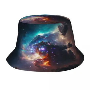 Новые модные широкополые шляпы, рыбацкие кепки для женщин, мужские Gorras, Летняя туманность С Галактиками, Космос Космос