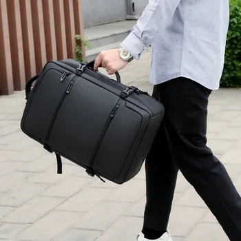 Большой повседневный рюкзак для зарядки через USB Роскошный 15-дюймовый чехол для ноутбука Водонепроницаемый Многофункциональный городской деловой рюкзак Школьный ранец Новый