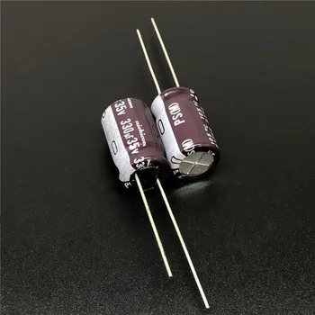 5шт /50шт Алюминиевый электролитический конденсатор серии NICHICON PS 330 мкФ 35 В 10x16 мм с низким сопротивлением 35 В 330 мкФ